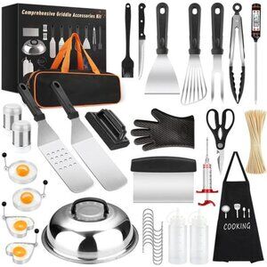 Griddle Accessories Kit, 135 Pcs Griddle Grill Tools Set for Blackstone